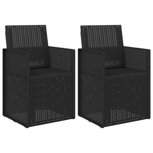 Градински Dining Столове 2 pcs Антрацит 53 x 47 x 88,5 см ПП