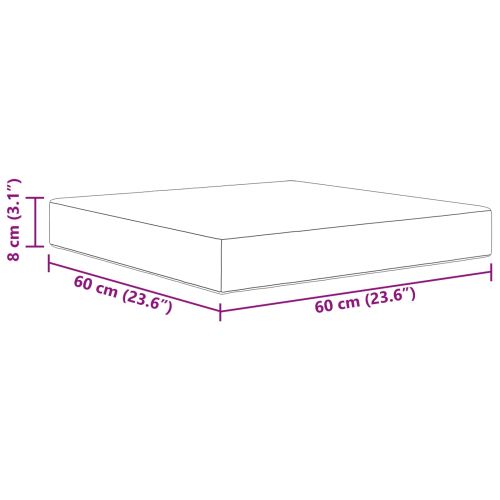Възглавница за диван на открито Полиестер Червено 60 x 60 cm