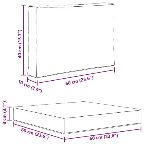 Възглавница за диван на открито Полиестер Червено 60 x 60 cm