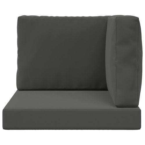 Възглавница за диван на открито Полиестер Антрацит 60 x 60 cm