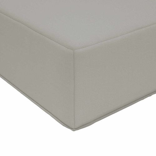 Възглавница за диван на открито Полиестер Сиво 60 x 60 cm