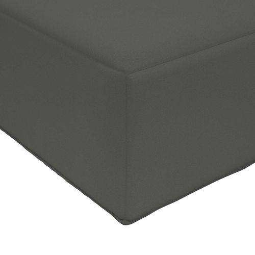 Възглавница за диван на открито Полиестер Антрацит 80 x 80 cm
