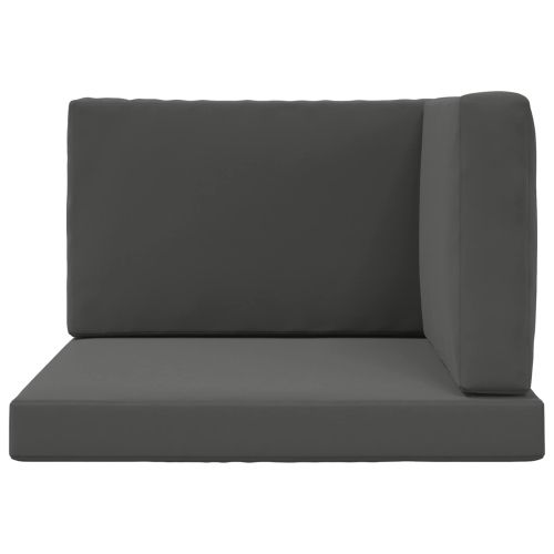 Възглавница за диван на открито Полиестер Антрацит 80 x 80 cm