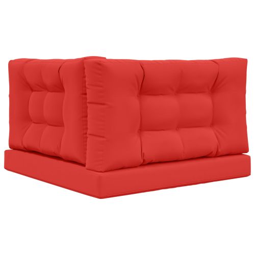 Възглавница за диван на открито 3 pcs Червено Полиестер