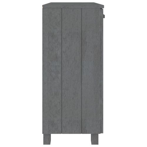 Сайдборд HAMAR, тъмносив, 85x35x80 см, борово дърво масив