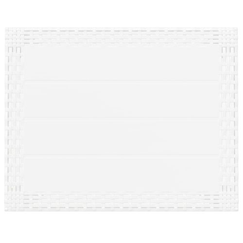 Градинска маса, бяла, 59x47x40 см, PP