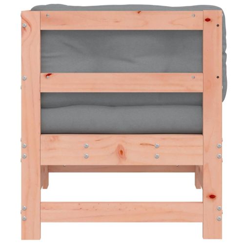 Ъглов диван с възглавници, дугласко дърво масив