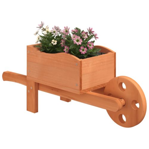 Плантери колички 2 бр 47x15x19 см масивна ела