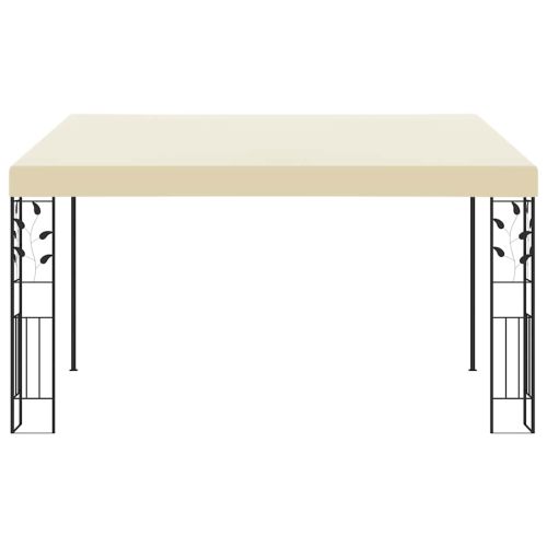 Шатра за стенен монтаж, 4x3x2,5 м, кремава