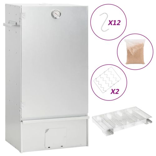 Барбекю пещ димогенератор за студено пушене поцинкована стомана