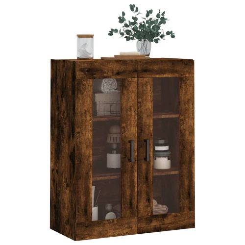Стенен шкаф опушен дъб 69,5x34x90 см