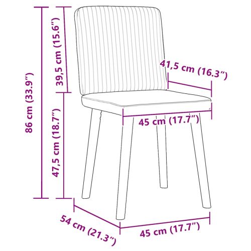 Трапезни столове, 2 бр, тъмносиви, текстил