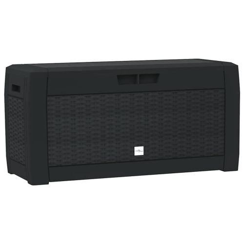 Градински сандък за съхранение антрацит 119x48x60 см PP