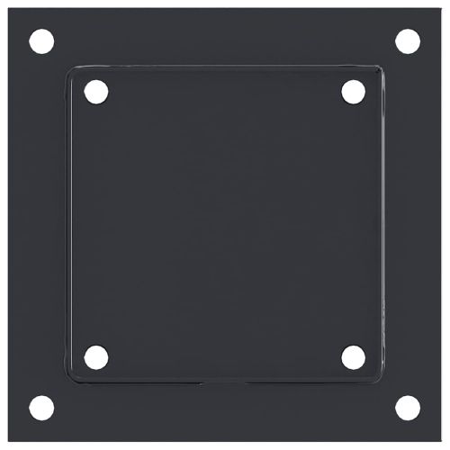 Основи за стълбове квадрат 12 бр прахово боядисана стомана