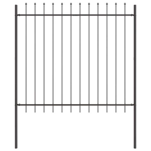Градска ограда WOERDEN 9 бр. 15,3 x 1,5 м Сив