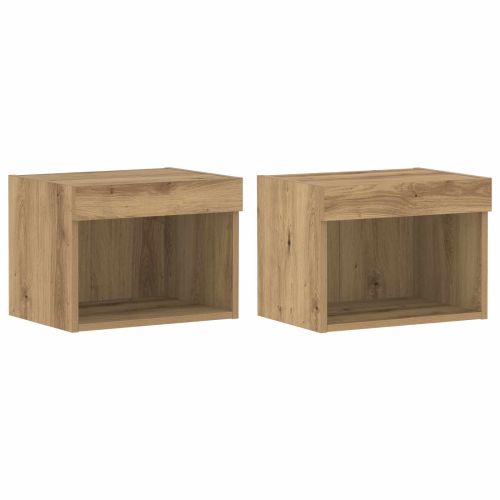 Комплект ТВ шкаф 8 pcs дъб артизан Инженерно дърво