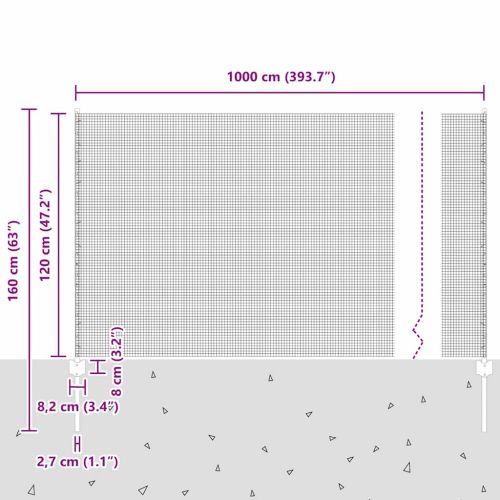 Ограда с пост Сиво