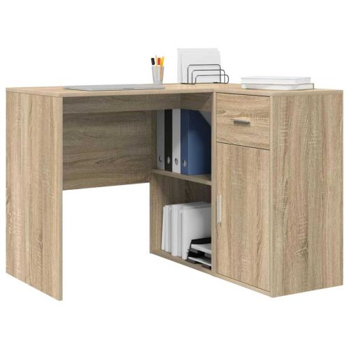 Ъглово бюро с чекмедже Сонома дъб 102 x 88 x 75 см