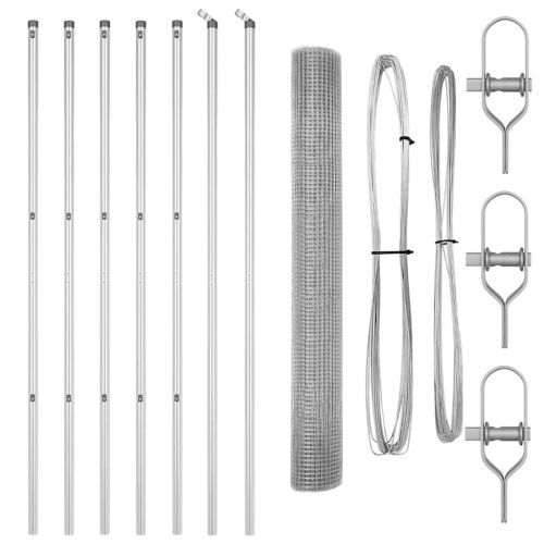 Стълб за ограда. Сребрист