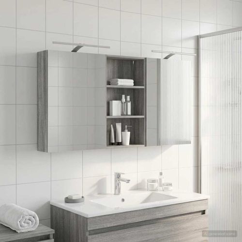 Комплект шкафове за баня 3 pcs 140 x 14,5 x 70 см