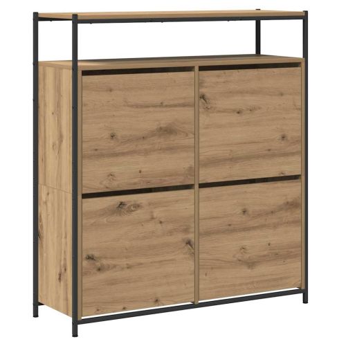Шкаф за обувки с рафт Дъб 100 x 34 x 112 см Инженерно дърво
