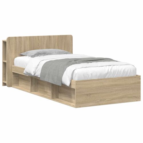 Леглово рамо с хранилище с таблото Дъб сонома 80 x 200 cm