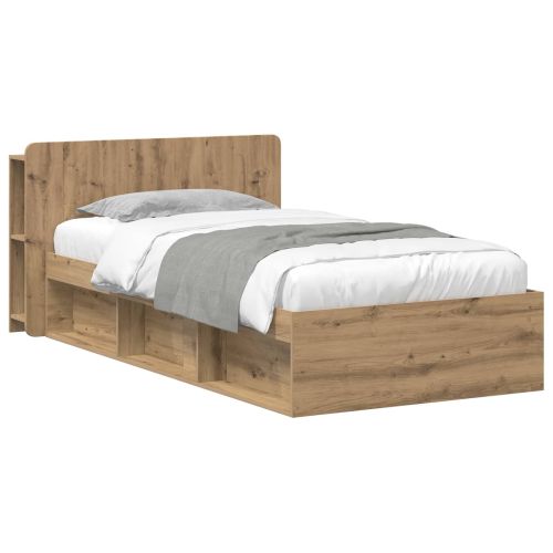 Леглово рамо с хранилище с таблото Дъб артизан 100 x 200 cm