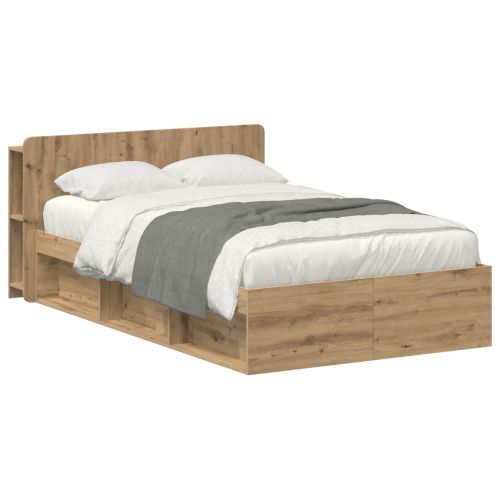 Леглово рамо с хранилище с таблото Дъб артизан 120 x 200 cm