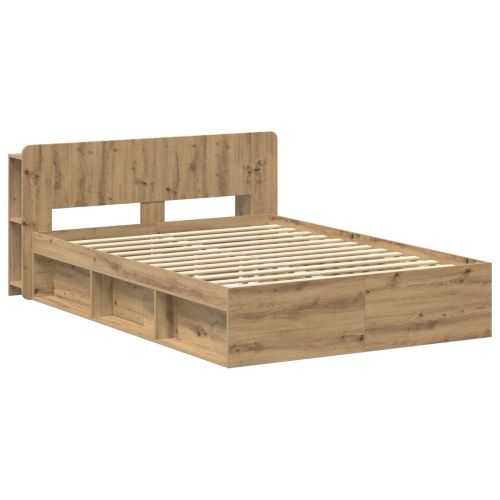 Леглово рамо с хранилище с таблото Дъб артизан 135 x 190 cm