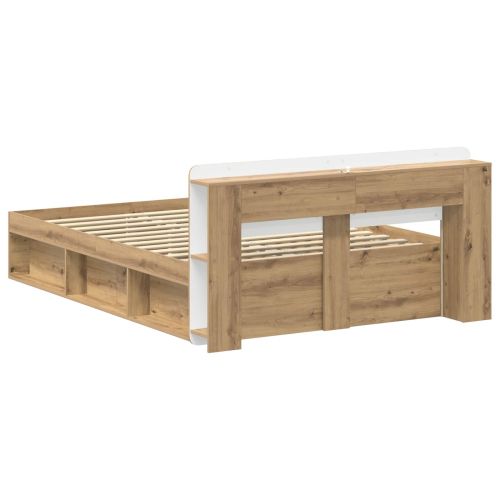 Леглово рамо с хранилище с таблото Дъб артизан 135 x 190 cm