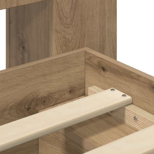 Леглово рамо с хранилище с таблото Дъб артизан 135 x 190 cm