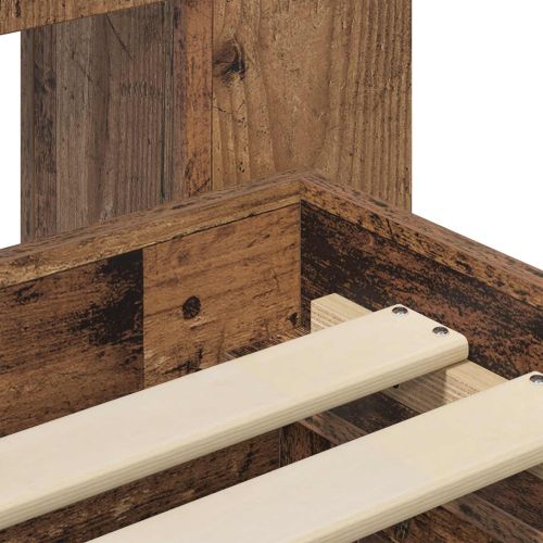 Леглово рамо с хранилище с таблото Старо дърво 75 x 190 cm