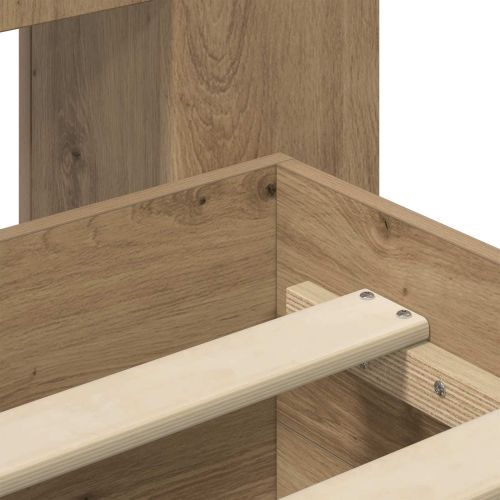 Леглово рамо с хранилище с таблото Дъб артизан 80 x 200 cm