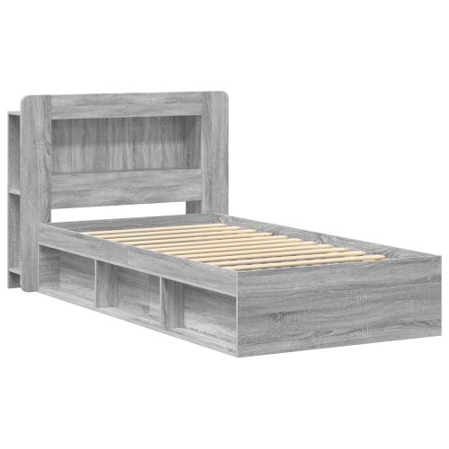 Леглово рамо с хранилище с таблото Сив Сонома 80 x 200 cm