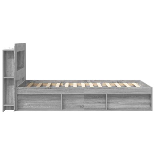 Леглово рамо с хранилище с таблото Сив Сонома 80 x 200 cm