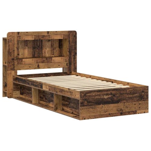 Леглово рамо с хранилище с таблото Старо дърво 80 x 200 cm