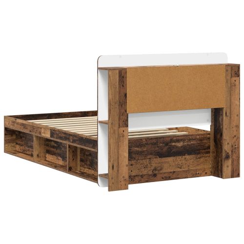 Леглово рамо с хранилище с таблото Старо дърво 80 x 200 cm