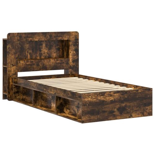 Леглово рамо с хранилище с таблото Опушен дъб 80 x 200 cm