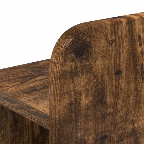 Леглово рамо с хранилище с таблото Опушен дъб 80 x 200 cm