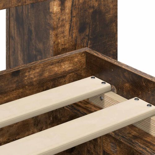 Леглово рамо с хранилище с таблото Опушен дъб 80 x 200 cm