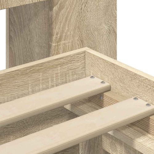 Леглово рамо с хранилище с таблото Дъб сонома 80 x 200 cm