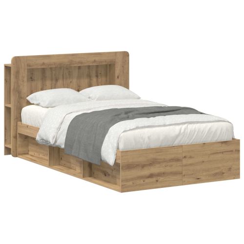 Леглово рамо с хранилище с таблото Дъб артизан 120 x 190 cm