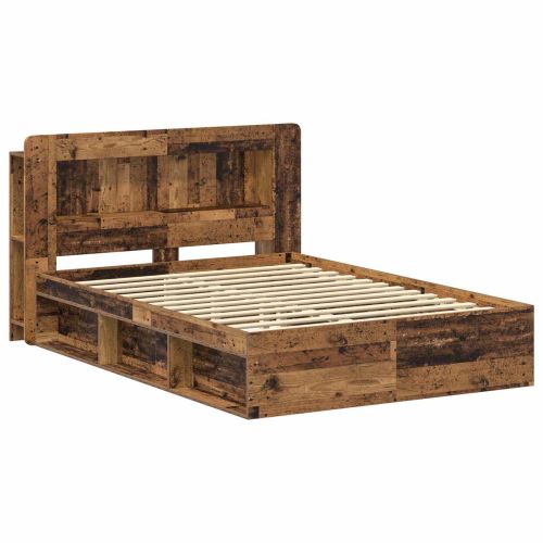 Леглово рамо с хранилище с таблото Старо дърво 135 x 190 cm