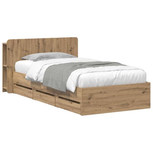 Леглово рамо с хранилище с чекмедже Дъб артизан 80 x 200 cm