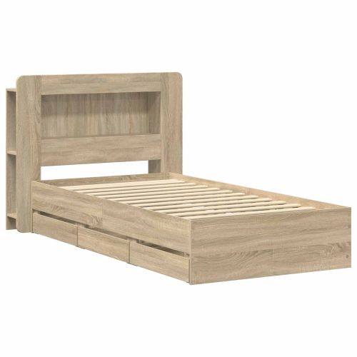 Леглово рамо с хранилище с чекмедже Дъб сонома 80 x 200 cm