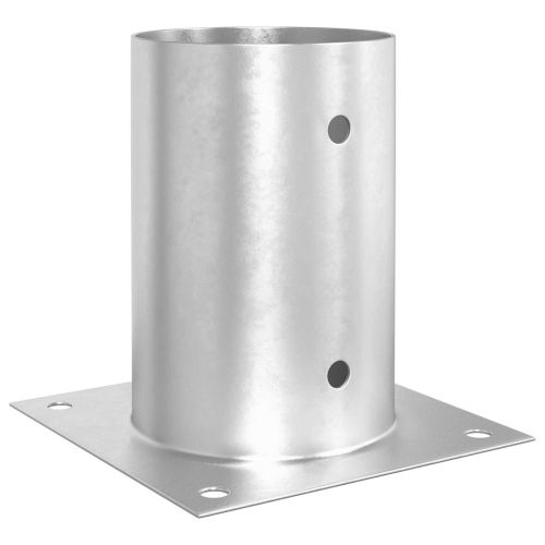 Кръгъл наземен анкер 12 pcs Сребристо 15 x 15 x 15 см Метал