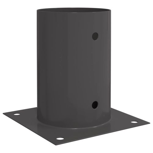 Кръгъл наземен анкер 12 pcs Антрацит 15 x 15 x 15 см Метал
