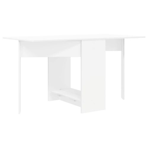 Маса за хранене 138 x 70 x 73,5 см Инженерна дървесина Бяло