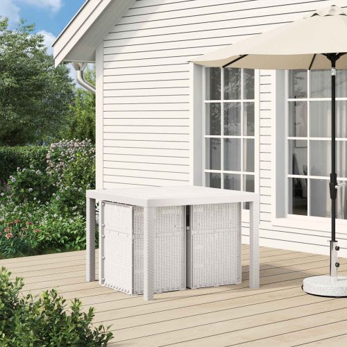 Градински Dining Столове 2 pcs Бяло ПП