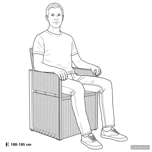 Градински Dining Столове 2 pcs Бяло ПП